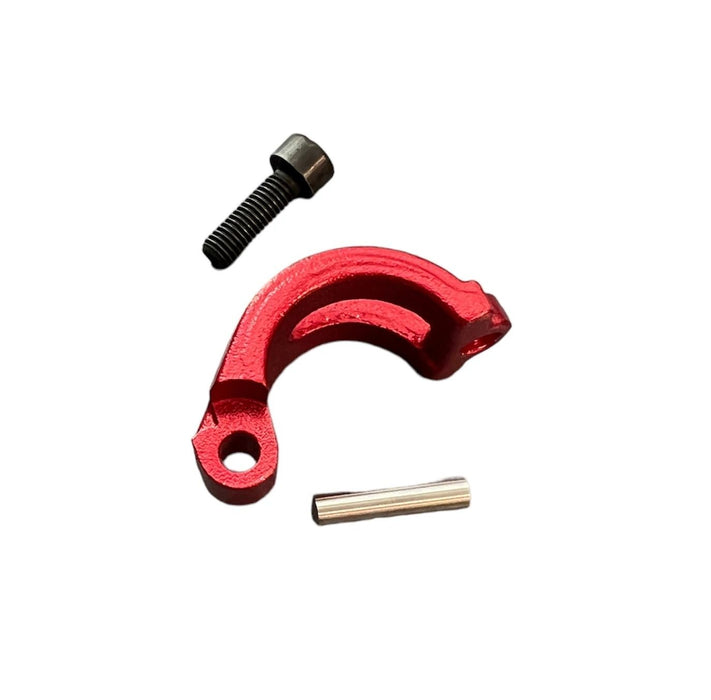 Braktec Clutch and Front Brake Master Cylinder Clamp Red