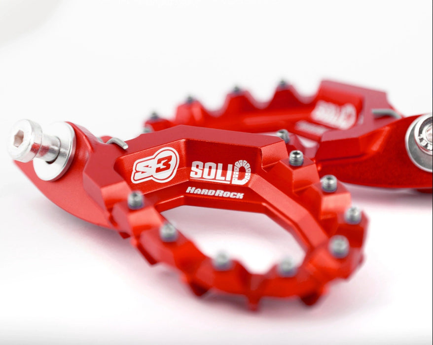 Footpegs S3 Hardrock Solid 2023-2025 GasGas Red