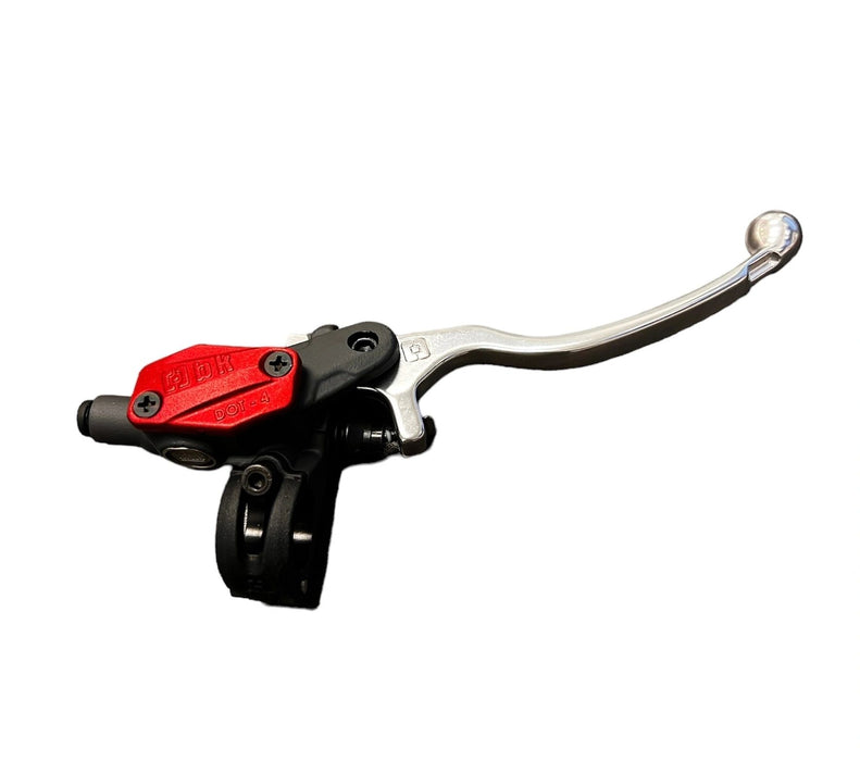 Front Brake Master Cylinder Braktec (Red Cap & Black Hinge)