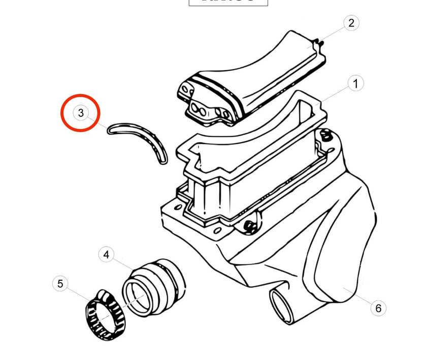 Beta Evo 80 Air Filter Lid Elastic