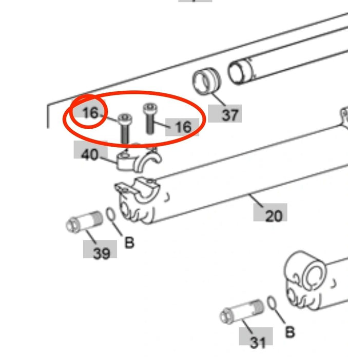 Tech Axle Pinch Bolt