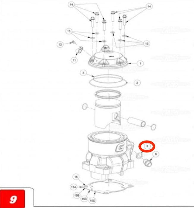 GasGas Water Inlet Fiber Washer