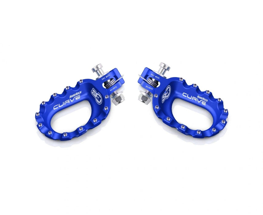 Footpegs S3 Curve Blue