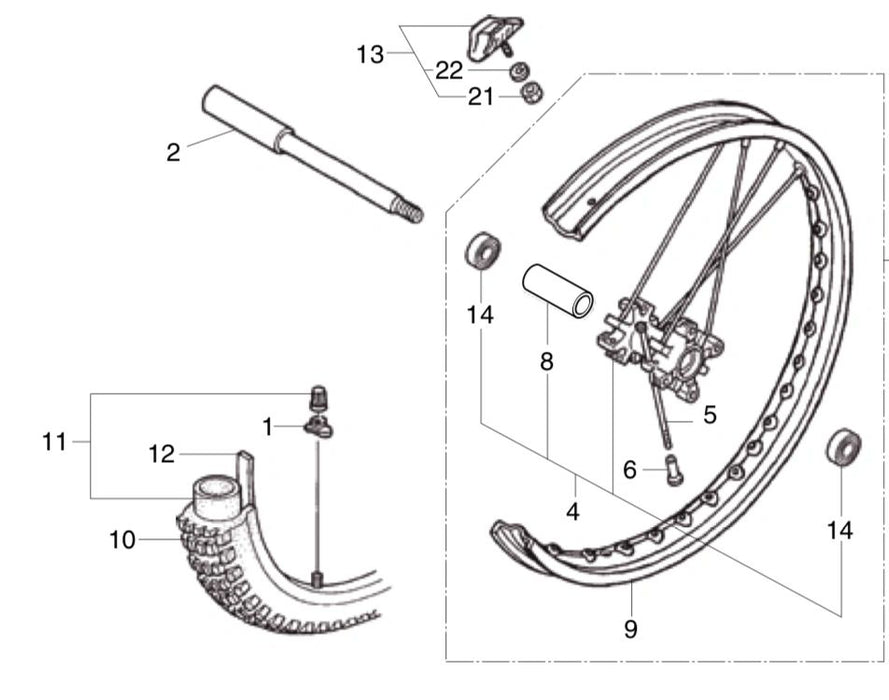 Montesa 4rt Front Wheel Spacer