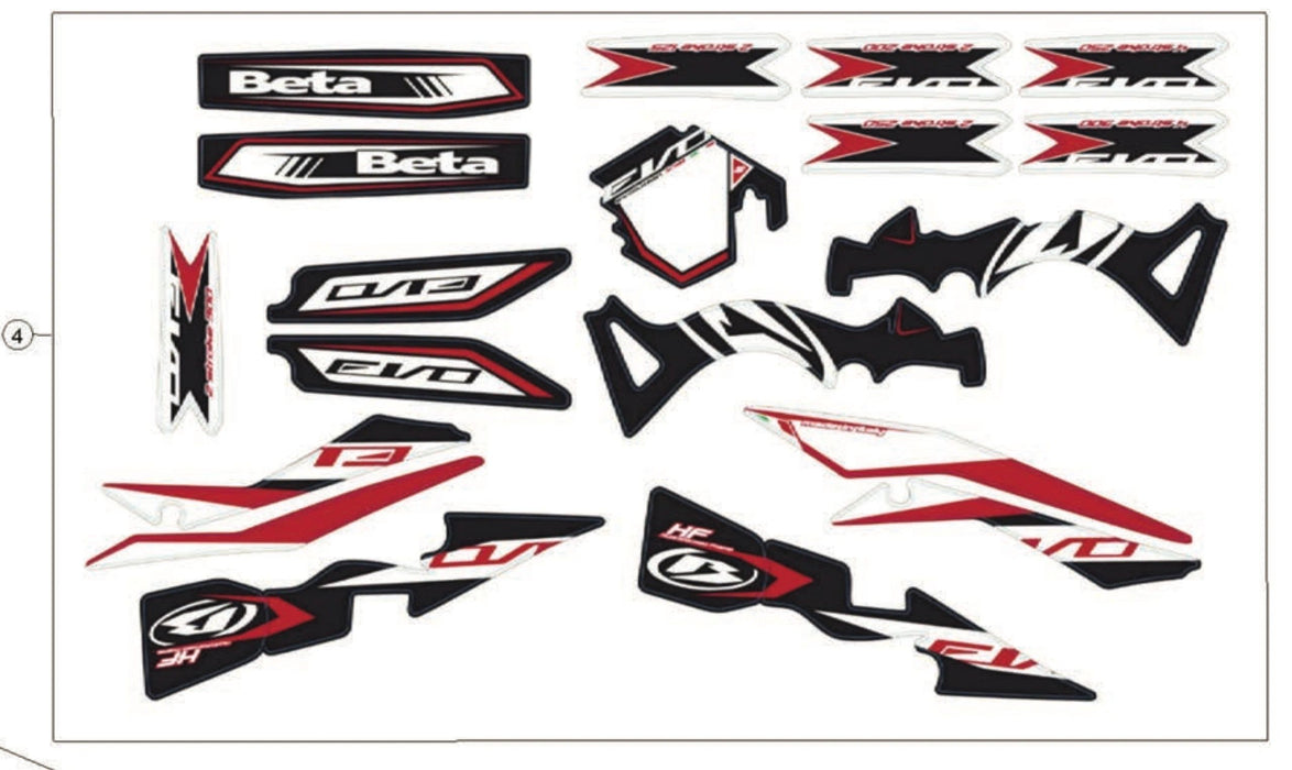 Decal Kit Beta Evo 2014