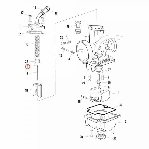 Keihin PWK 28mm Needle Clip