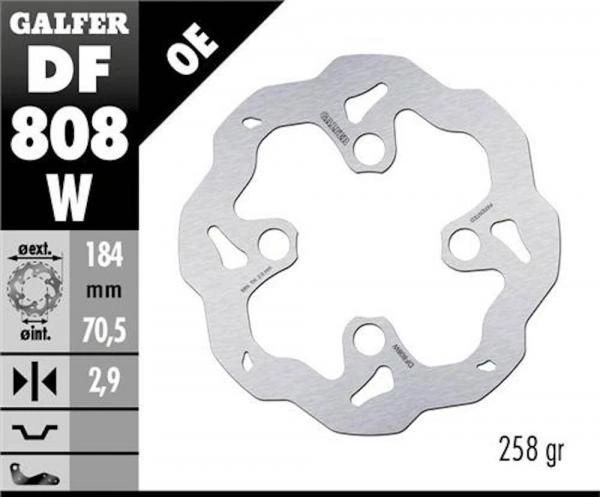 Gash Rotor Disc Galfer Front brake disc rotor Gasgas TRS — Trials Superstore