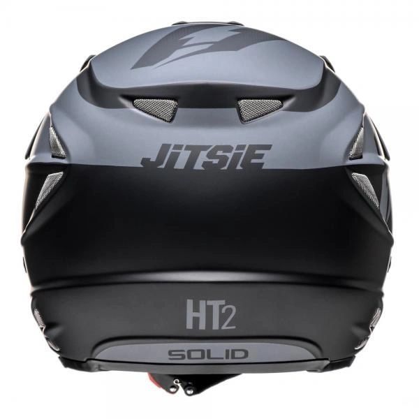 Jitsie HT2 Solid Helmet Black/Grey