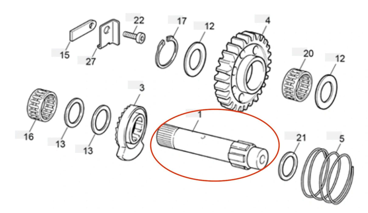 Kickstart Shaft Sherco/Scorpa