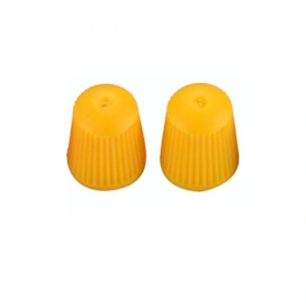 thumbnail image 2 of Yellow Plastic Tire Valve Caps – Universal – Choose 10, 25, 50 Or 100 Pack – AutoValveCaps 2 of 4