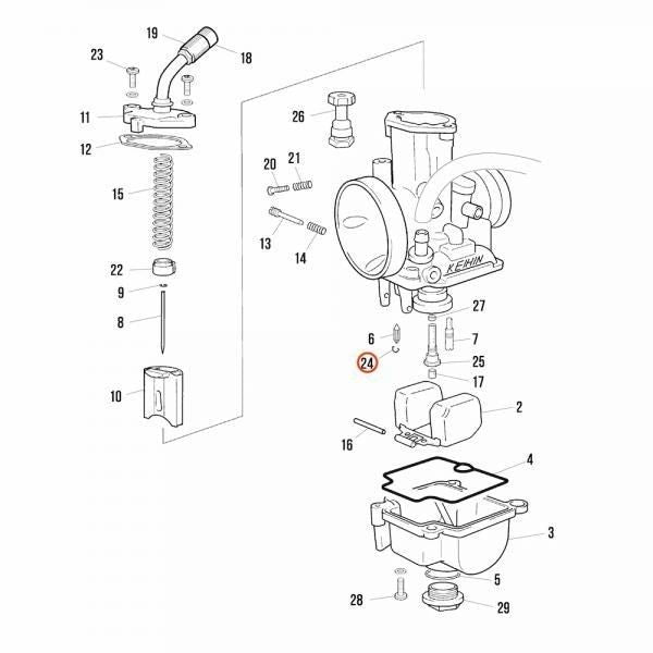 Keihin Float Valve Clip