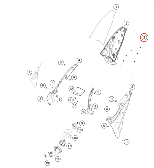 GasGas Air Box Screw 2023