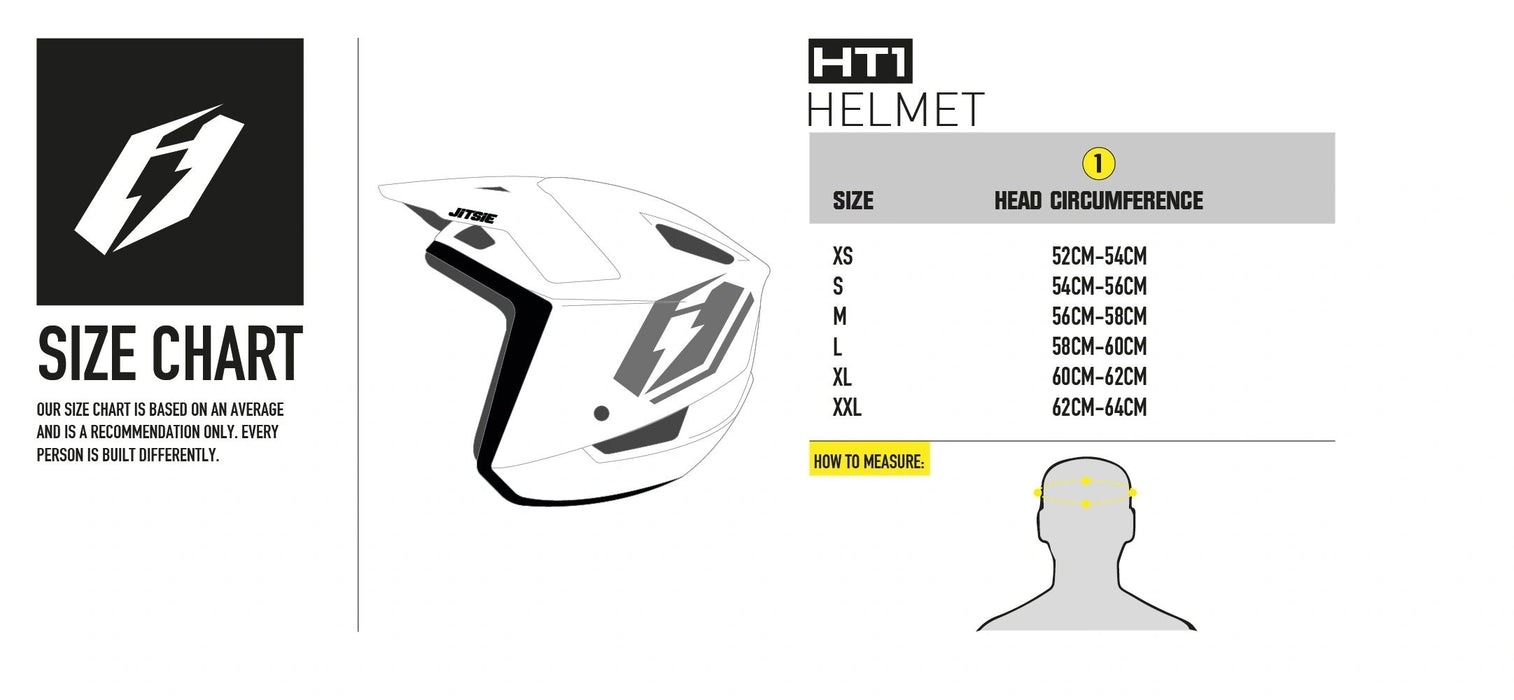 Jitsie HT1 Umix Helmet White/Black